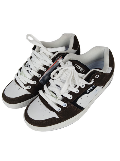 Etnies Ronnie Creager Creager White Black Brown Suede US Mens Size 9 Vintage Sample Shoes