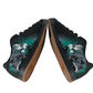 Adio Eugene SL Black Green Gum Wolf Skull Print US Mens Size 9.5 Vintage Sample Shoes