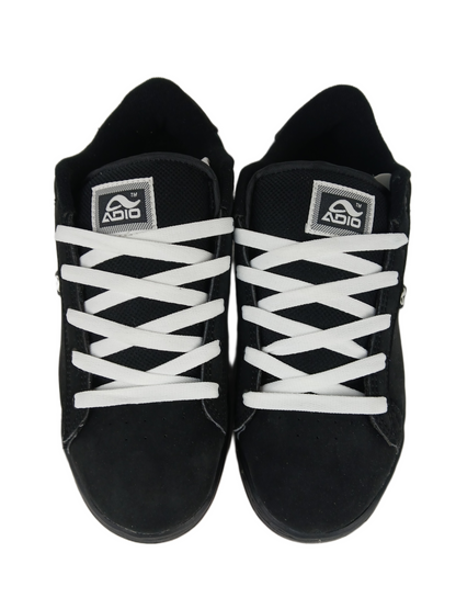 Adio Eugene SL Black Green Gum Wolf Skull Print US Mens Size 9.5 Vintage Sample Shoes