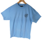 Santa Cruz Classic Dot Crosshair Lt Blue Chest Print &amp; Large Back Print Black Mens Size L S/s Vintage Shirt