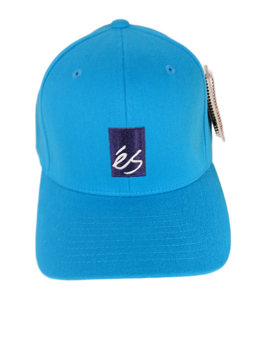 ES Main Block Logo Flex Fit Sky Blue Navy Size L/XL Hat