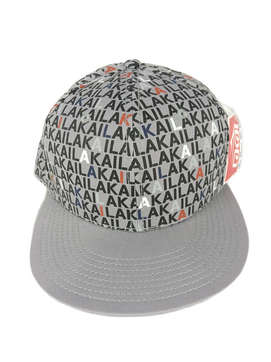 Lakai Lakai All Over Print Grey Black Multi Size 7 3/8 58.7cm Vintage Lakai Fitted Hat