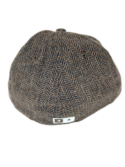 Fourstar X New Era 59Fifty Wool Brown Black Bronze Silver Pirate Size 7 55.8cm Vintage Fitted Hat