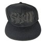 Shut Graffiti Letters NYC 1986 Back Print Black Silver One Size Fits all Vintage Felt Material Snapback Hat