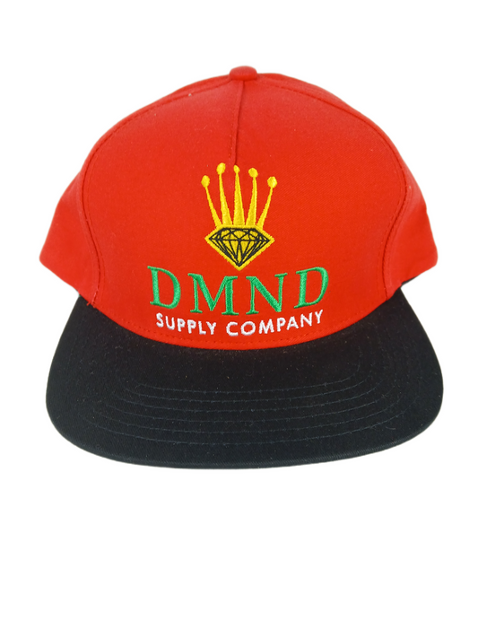 Diamond Supply Company DMND Crown Black Red Green Gold One Size Fits All Vintage Snapback Hat