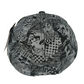 DVS Dvs Salesman Bedlam Black Silver Grey Size 7 1/4 - 7 5/8 Vintage210  Flexfit Fitted Hat