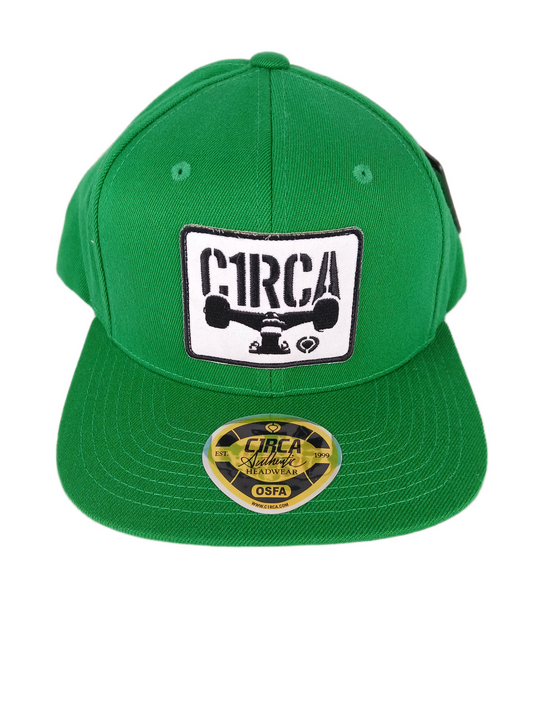C1rca Combat Icon Starter Kelly Green White Black One Size Fits All Vintage Snapback Hat