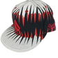 Volcom Red Stone White Black Red Splatter Size 7 1/4 57.7cm Vintage Fitted Sample Hat