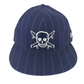 Fourstar X New Era 59Fifty Blue White Pinstripes Silver Pirate Size 7 55.8cm Vintage Fitted Hat