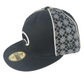 Osiris X New Era 59Fifty Black White Logo Black Grey Checks Back Osiris Print Size 7 1/2 59.6cm Vintage Fitted Hat