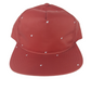 The Hundreds Adam Bomb Logo Metallic Red White Bombs Front Print Hundreds Bomb Back Print One Size Fits All Vintage Snapback Hat