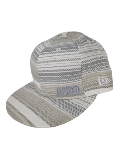DVS X New Era Lines Tan Cream Olive Silver Size 7 1/4 57.7cm Vintage Fitted Hat