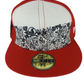 DVS X New Era 59Fifty Sketchbook Logos Black Red White Size 7 3/8 58.7cm Vintage Fitted Hat