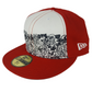 DVS X New Era 59Fifty Sketchbook Logos Black Red White Size 7 3/8 58.7cm Vintage Fitted Hat