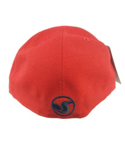 DVS X New Era 59Fifty Sketchbook Logos Black Red White Size 7 3/8 58.7cm Vintage Fitted Hat