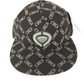 Circa Logo Print All Over Brown Bronze Olive Size 7 Vintage Fitted Sample Hat