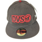 DVS X New Era 59Fifty Brown Red DVS Bar Logo Size 7 1/2 59.6cm Vintage Fitted Hat