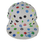 Adidas Logos All Over Print White Multi Size 7 1/8 Vintage Adidas Fitted Hat