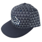 Lakai Rick Howard Black Cat Blue White Navy All Over Print Black Gold White Back Cat Print Size 7 1/4 Vintage Lakai Fitted Sample Hat