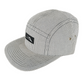 Lakai White Black Grey Stripes One Size Fits All Vintage Strapback 5 Panel Hat