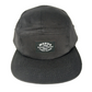 Modus Bearing Company First Class Black Silver One Size Fits All Vintage Strapback 5 Panel Hat