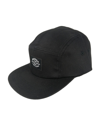 Modus Bearing Company First Class Black Silver One Size Fits All Vintage Strapback 5 Panel Hat