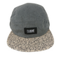 Filmbot Since Two Thousand And Three Brown Doodle Print Bill Grey Silver One Sizer Fits All Vintage Strapback 5 Panel Hat