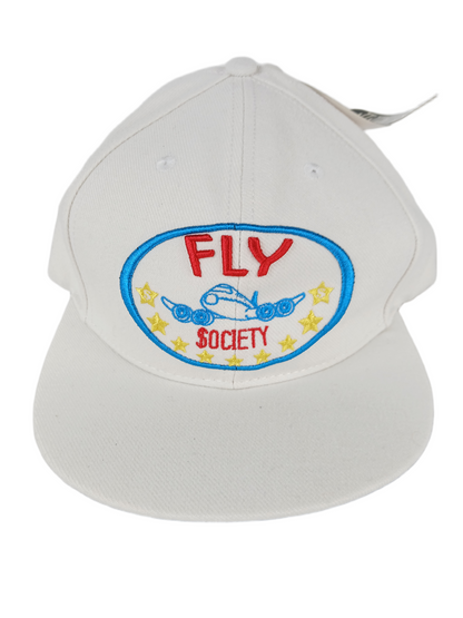 Fly Society X Neff Terry Kennedy Airplane Cream Blue Gold Multi Silver Terry Kennedy Print Under Bill One Size Fits All Vintage Snapback Hat