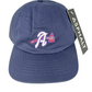 Asphalt Yacht Club AYC Atlanta Braves Navy Red White One Size Fits all Vintage Strapback Hat