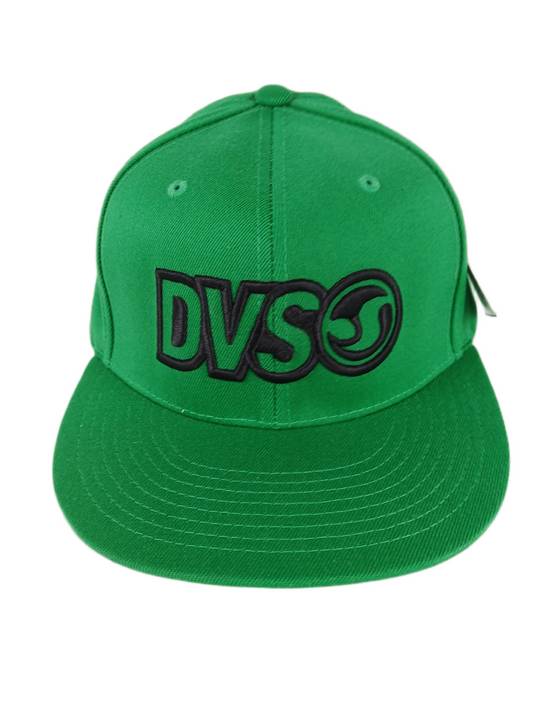 DVS Green Black Bar Logo One Size Fits All Vintage Flexfit Original Hat