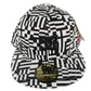 DC X New Era 59Fifty Maze Graphic Black White Size 7 3/8 58.7cm Vintage Fitted Hat