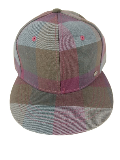 Enjoi Barletta Plaid Burgundy Olive Grey Brim Multi Enjoi Bronze Panda Pin Size S - M Vintage Enjoi Fitted Hat