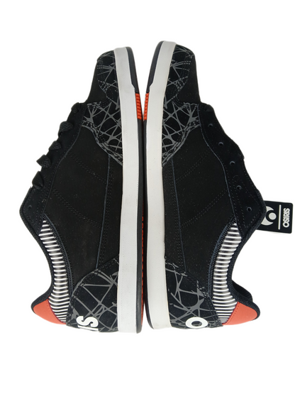 Osiris Corey Duffel Duffel Black/Red Stripes US Mens Size 11 Shoes