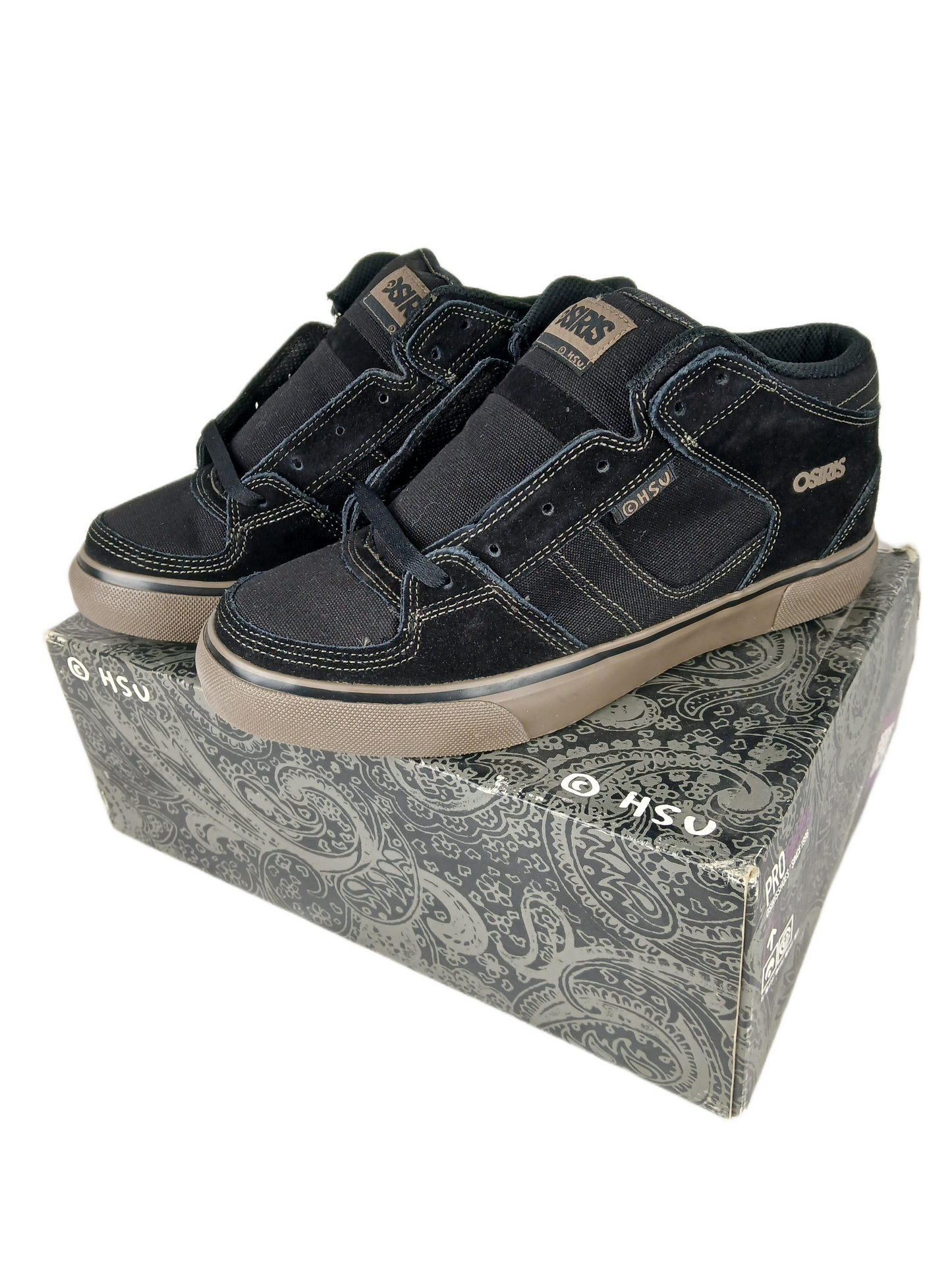 Osiris Jerry Hsu Hsu Chino Black/Canvas/Gum US Mens Size 10 Shoes