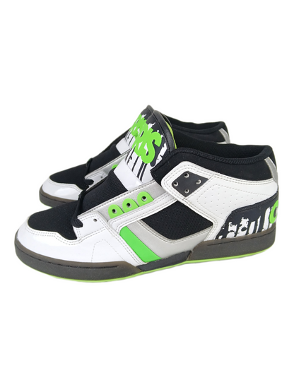 Osiris NYC 83 Mid Wht/Lme/Drips US Mens Size 9.5 Shoes