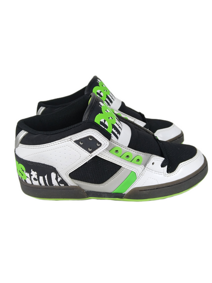 Osiris NYC 83 Mid Wht/Lme/Drips US Mens Size 9.5 Shoes