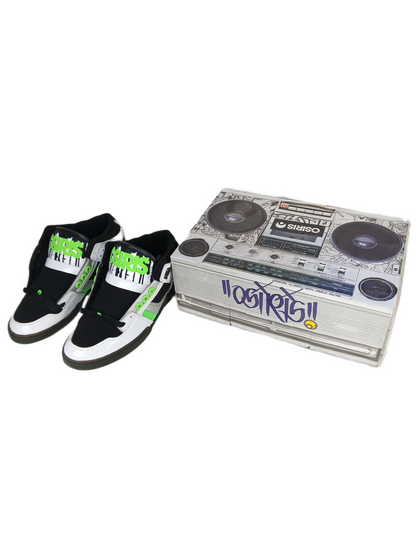 Osiris NYC 83 Mid Wht/Lme/Drips US Mens Size 9.5 Shoes