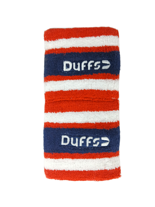 Duffs Red White Blue Duffs Logo Set Of Two Vintage Sweatbands