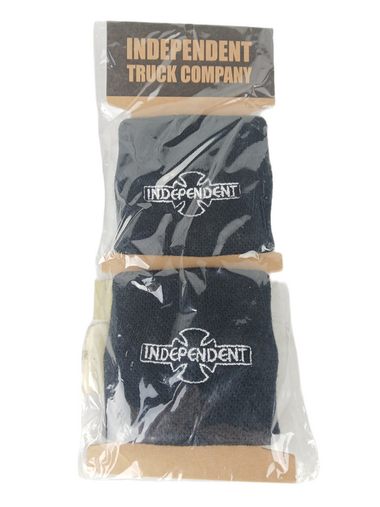 Independent O.G.B.C. Black White Iron Cross Logo Set Of Two Vintage Sweatbands