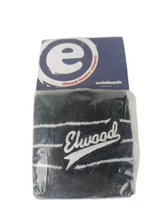 Elwood Black Silver Elwood Logo Pack Of Two Vintage Sweatbands