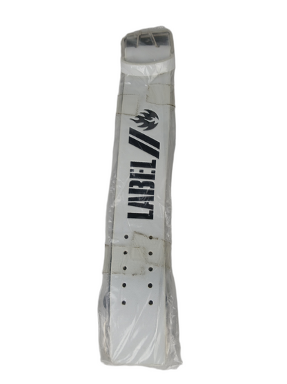 Black Label Verdugo Black White Leather Belt