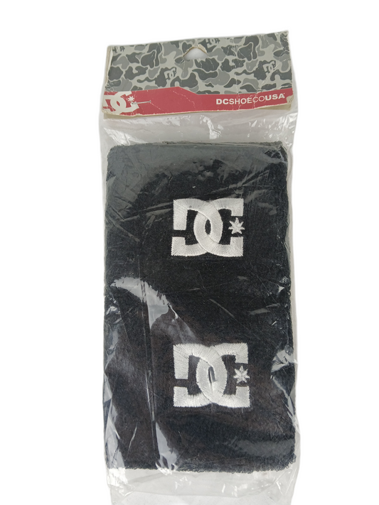 DC Black Silver DC Logo Set Of Two Vintage Sweatbands
