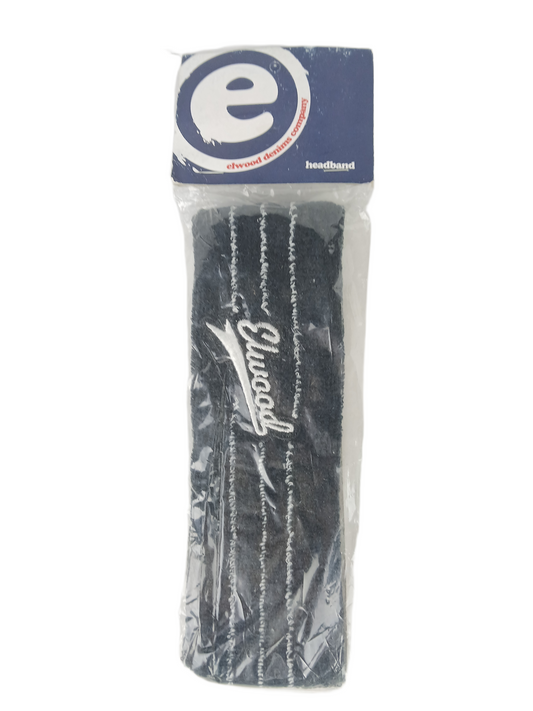 Elwood Black Silver Elwood Logo Vintage Headband