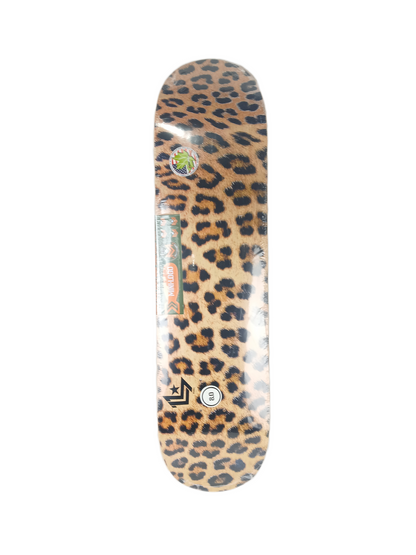 Powell Peralta Mini Logo Maple Leopard Fur Black Multi Size 8.0" Vintage NOS Deck