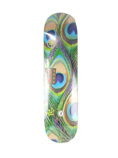 Powell Peralta Mini Logo Maple Peacock Feather Green Multi Size 8.0" Vintage NOS Deck