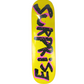 Surprise Retro Font Carbon Fiber Laminate Yellow Pink Black Size 8.5" Vintage NOS Deck