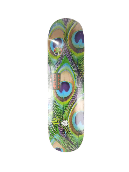 Powell Peralta Mini Logo Maple Peacock Feather Green Multi Size 8.5" Vintage NOS Deck