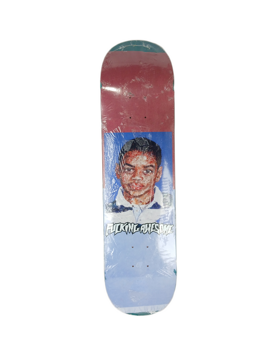 Fucking Awesome Tyshawn Jones TJ Felt Portrait Watercolor Version Multi Size 8.18" Vintage NOS Deck