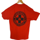 Black Label Emergency Red Black Mens Small Front Print Large Back Print Size L S/s Vintage Shirt