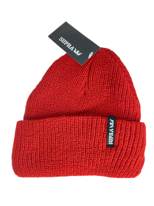Supra Presidio Red Black White One SIze Fits All Vintage Beanie